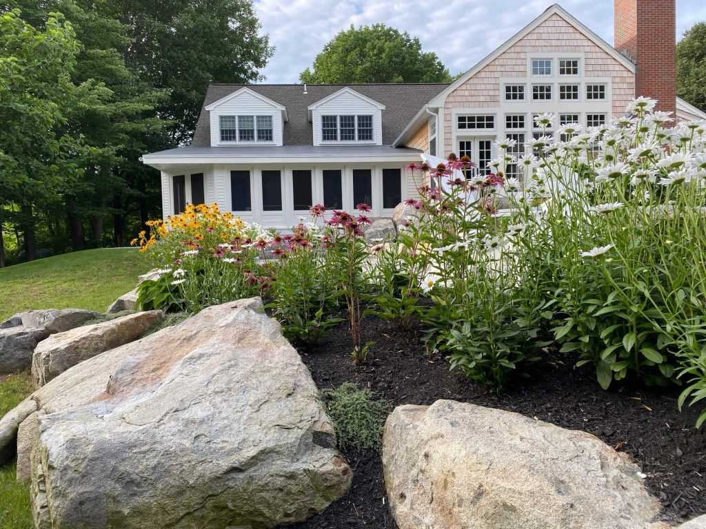 rock and flower landscape design 2