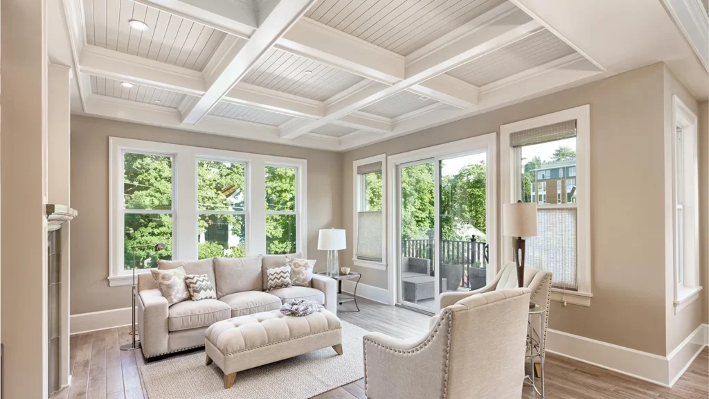 The Lasting Beauty of Coffered Ceilings, Wainscoting & Crown Molding