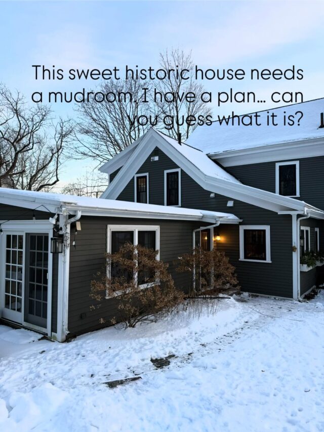 I have a simple plan for a small back mudroom. Can you guess what it is?