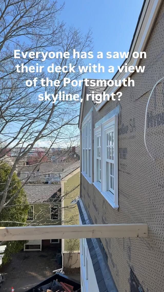 This deck is four stories high! @havenhillbuilders is killing it and it’s about to get really pretty!