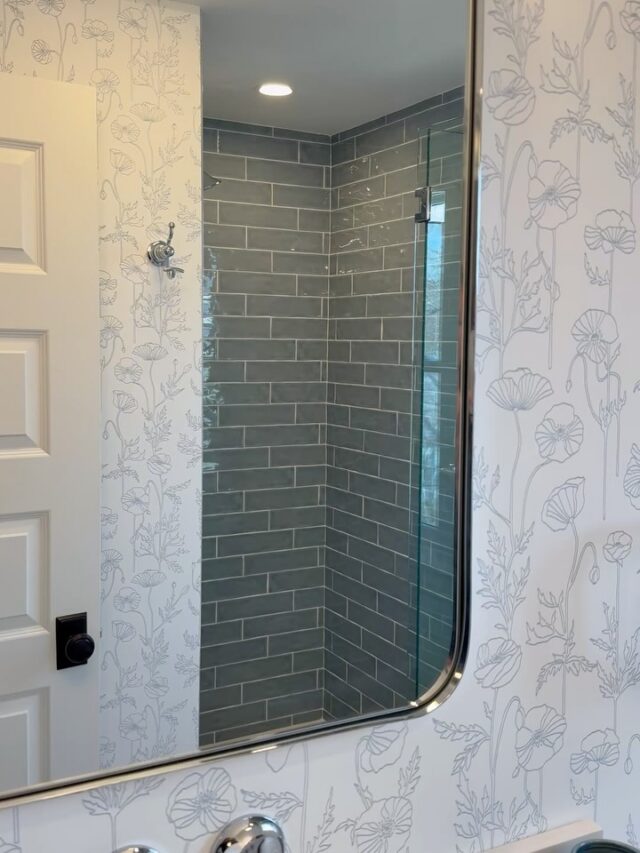 This bathroom started as a blank slate and is now a fully elevated space with intentional details and a fresh, functional layout. Swipe to see the before!